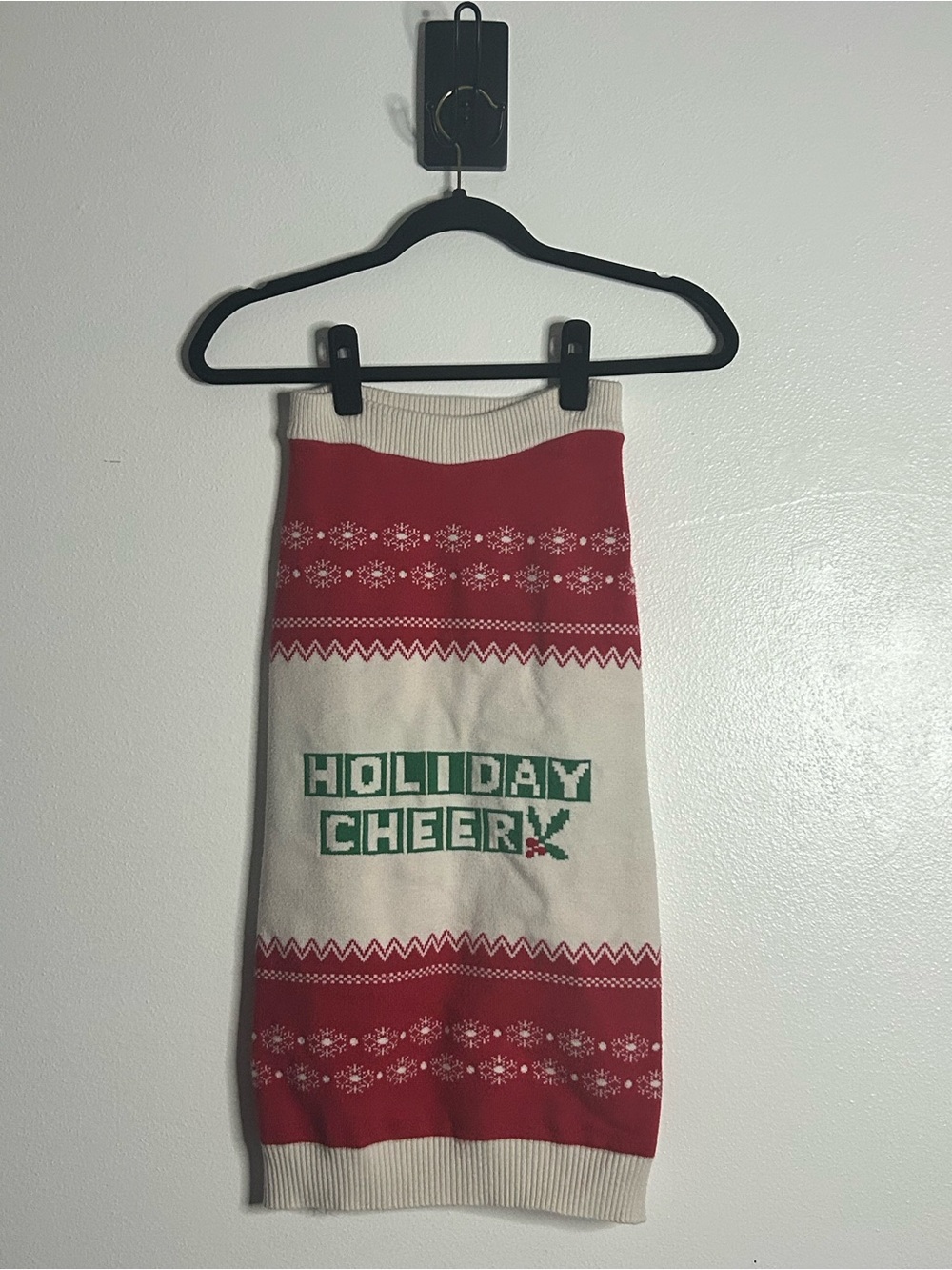 GUC Frisco Holiday Cheer Christmas Dog Sweater Red Fair Isle Snowflake XXL